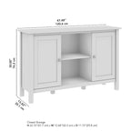 Meuble d'appoint Mayfield avec portes et rangement