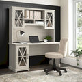 Bureau de ferme Lennox avec huche et meuble de rangement par
