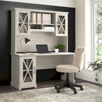 Lennox Farmhouse Desk with Hutch and Storage Cabinet by  