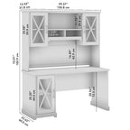 Bureau de ferme Lennox avec huche et meuble de rangement par