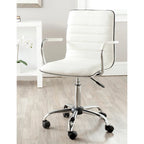   Kendra White Adjustable Height Office Desk Chair - 22.4 x 19.9 x 35.9 - 22.4 x 19.9 x 35.9 - 22Wx23Dx40H