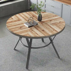 Table à manger ronde d'intérieur avec pieds en métal