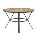Table à manger ronde d'intérieur avec pieds en métal