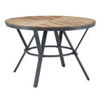 Table à manger ronde d'intérieur avec pieds en métal