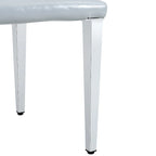 Lot de 2 chaises de salle à manger à dossier haut, revêtement en cuir PU, chaises d'appoint décoratives pour salon, cadre en métal, chaises pour la maison