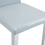 Lot de 2 chaises de salle à manger à dossier haut, revêtement en cuir PU, chaises d'appoint décoratives pour salon, cadre en métal, chaises pour la maison