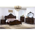 Chambre à coucher traditionnelle 6 pièces en bois massif