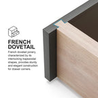 Chambre à coucher traditionnelle 6 pièces en bois massif