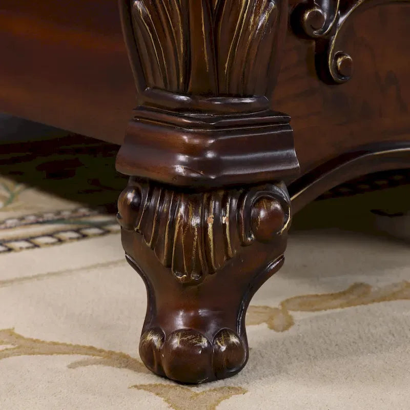 Chambre à coucher traditionnelle 6 pièces en bois massif