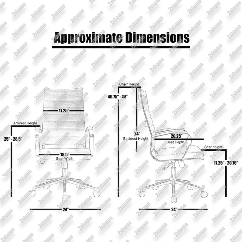 Chaise de bureau moderne, chaise de salle de conférence exécutive à dossier mi-haut en cuir PU avec roulettes et accoudoirs