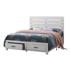 Lit plateforme Geary avec 2 tiroirs de rangement