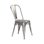 Chaises de salle à manger rustiques industrielles en bronze canon (lot de 4)