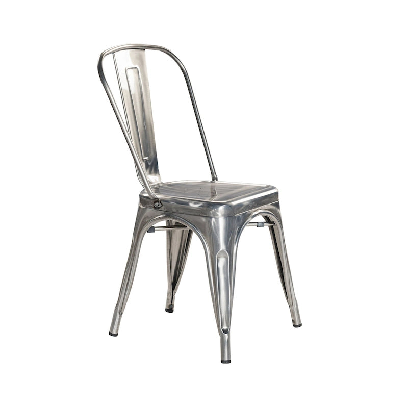 Chaises de salle à manger rustiques industrielles en bronze canon (lot de 4)