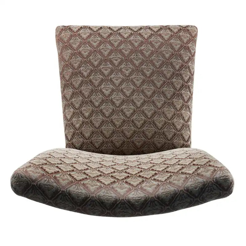 Moderne Parson bleu/chocolat Damassé Diamo - N/A