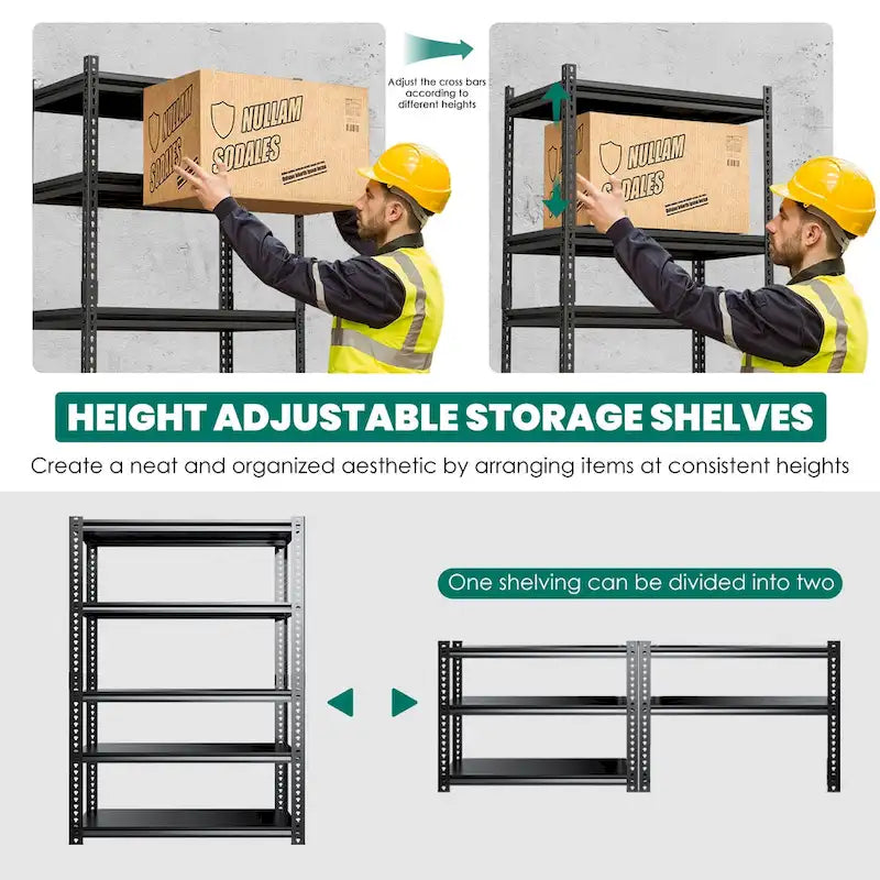 Étagères métalliques, rayonnage de garage robuste, paquet de 3