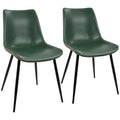 Chaise de salle à manger industrielle en similicuir d'inspiration vintage Carson Carrington (lot de 2)