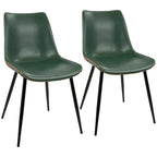Chaise de salle à manger industrielle en similicuir d'inspiration vintage Carson Carrington (lot de 2)