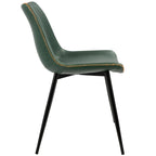 Chaise de salle à manger industrielle en similicuir d'inspiration vintage Carson Carrington (lot de 2)