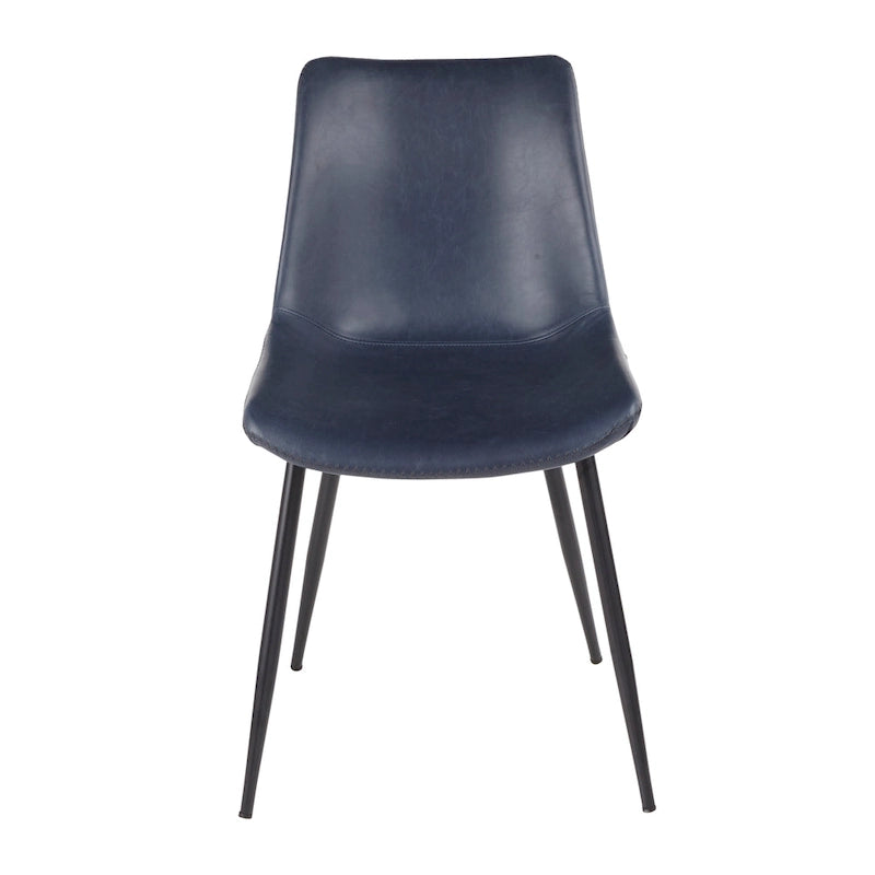 Chaise de salle à manger industrielle en similicuir d'inspiration vintage Carson Carrington (lot de 2)