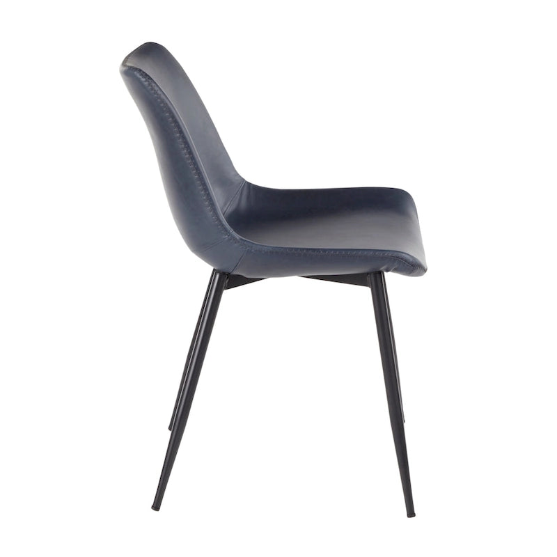Chaise de salle à manger industrielle en similicuir d'inspiration vintage Carson Carrington (lot de 2)