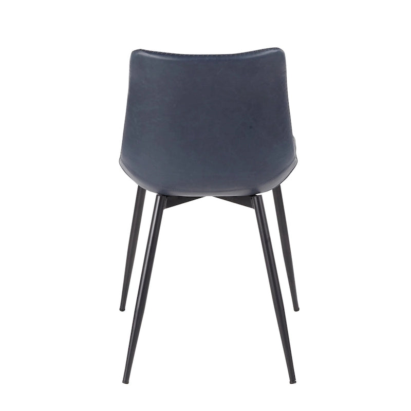 Chaise de salle à manger industrielle en similicuir d'inspiration vintage Carson Carrington (lot de 2)