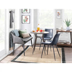 Chaise de salle à manger industrielle en similicuir d'inspiration vintage Carson Carrington (lot de 2)