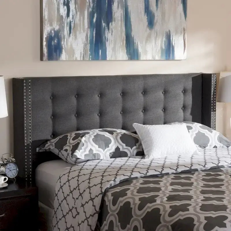 Tête de lit contemporaine en tissu de