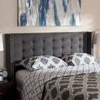 Tête de lit contemporaine en tissu de
