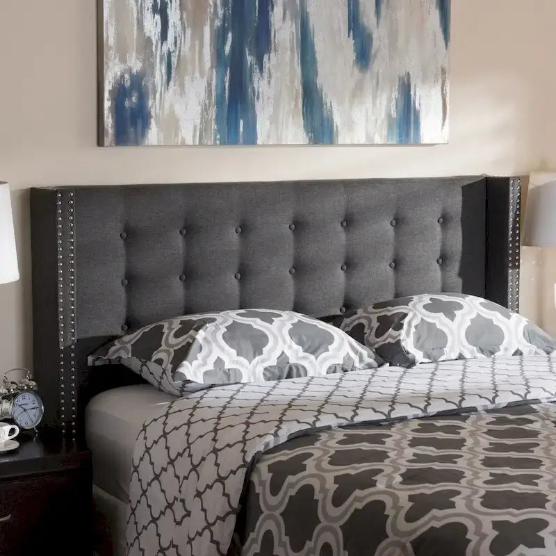 Tête de lit contemporaine en tissu de