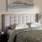 Tête de lit contemporaine en tissu de