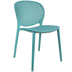 Chaises d'appoint de salle à manger sans accoudoirs empilables, moulées, mates, pour patio, intérieur, extérieur, cuisine, chambre à coucher, lot de 2