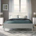 Lit plateforme complet moderne en bois pour chambre à coucher