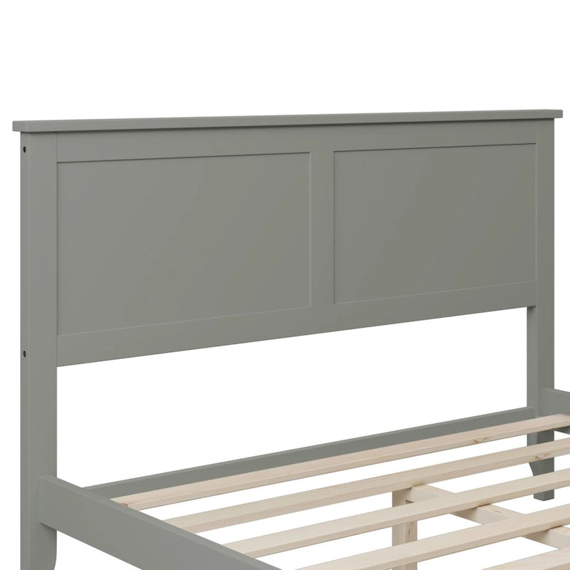 Lit plateforme complet moderne en bois pour chambre à coucher