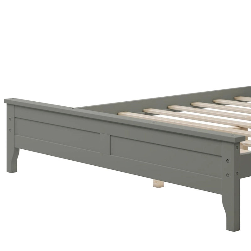 Lit plateforme complet moderne en bois pour chambre à coucher