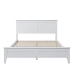 Lit plateforme complet moderne en bois pour chambre à coucher