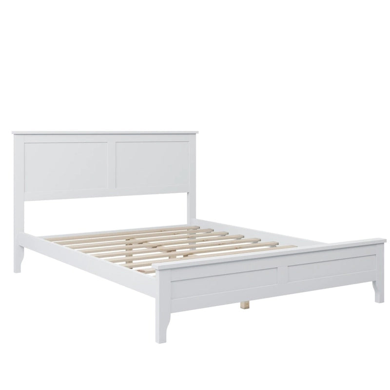 Lit plateforme complet moderne en bois pour chambre à coucher