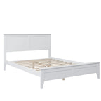 Lit plateforme complet moderne en bois pour chambre à coucher