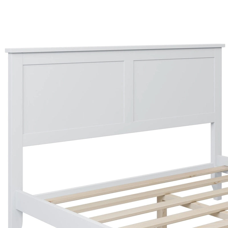 Lit plateforme complet moderne en bois pour chambre à coucher