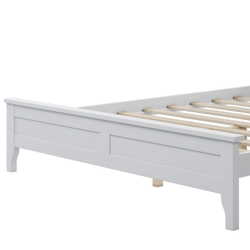 Lit plateforme complet moderne en bois pour chambre à coucher
