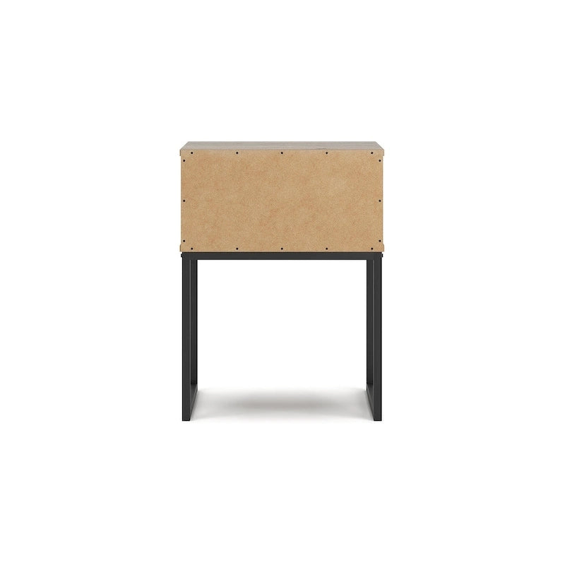 Tête de lit à panneaux Deanlow Honey avec commode et table de chevet