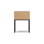Tête de lit à panneaux Deanlow Honey avec commode et table de chevet