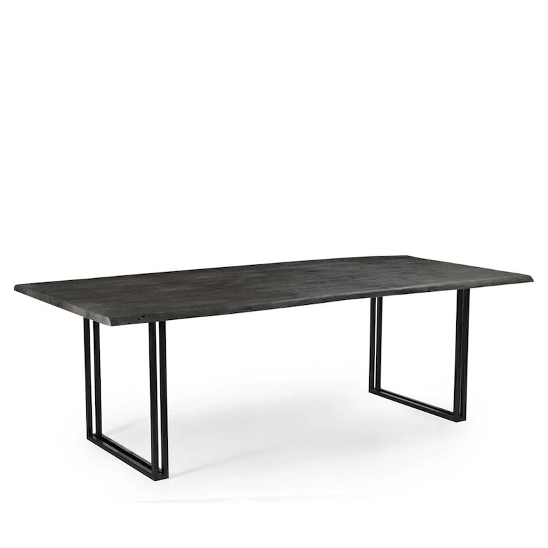 Table à manger en bois massif Sparrow - Gris