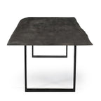Table à manger en bois massif Sparrow - Gris