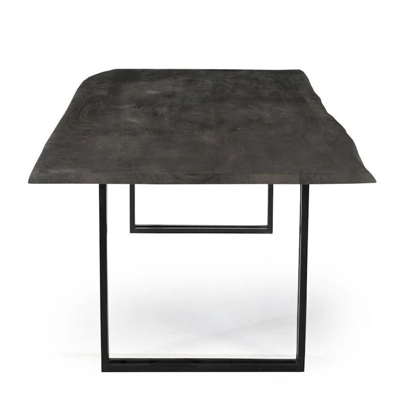 Table à manger en bois massif Sparrow - Gris
