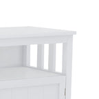 Buffet Minimaliste Classique en Bois avec un Placard et un Compartiment de Rangement Ouvert
