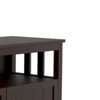 Buffet Minimaliste Classique en Bois avec un Placard et un Compartiment de Rangement Ouvert