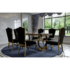 Table de salle à manger rectangulaire de 72 pouces avec piètement en U