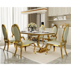 Table de salle à manger rectangulaire de 72 pouces avec piètement en U