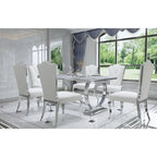 Table de salle à manger rectangulaire de 72 pouces avec piètement en U