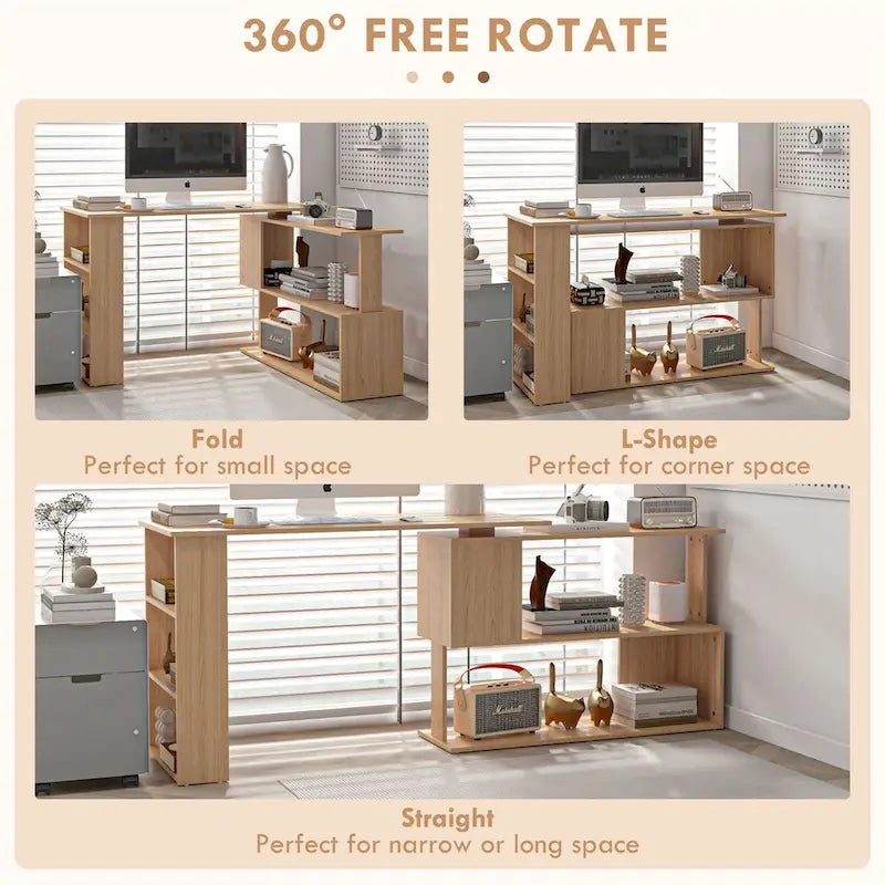 Bureau d'angle en L